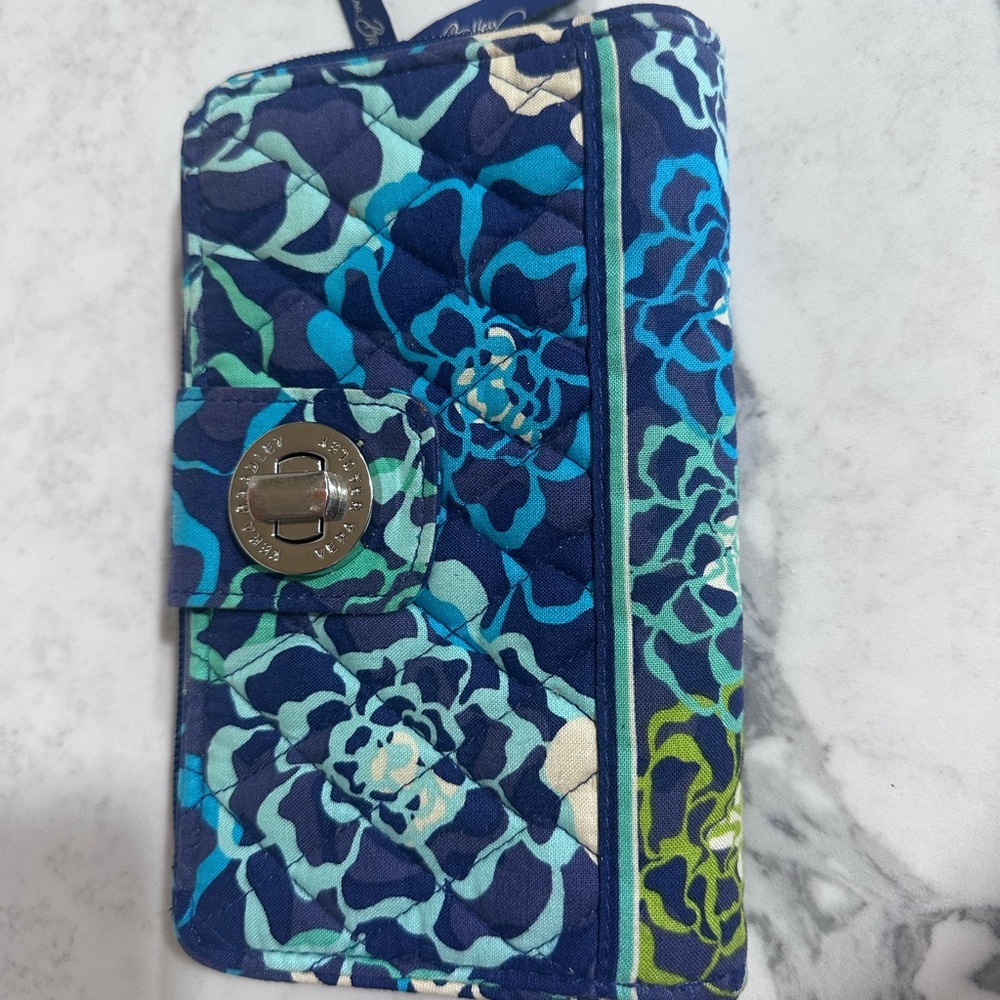 Vera Bradley Blue Floral Wallet